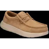 HeyDude Wally Comf Suede Chaussures basses pour hommes Tobacco Brown/Irish Cream Taille 44