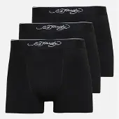 Ed Hardy lot de trois caleçons Saleri Homme Noir/Noir/Noir