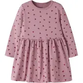 Name it Robe 'NMFVIVIAN' mauve / rouge foncé
