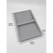 Hailo Couvercle 1128339 pour seau intérieur 38 litres gris clair