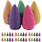 Tlily 100 Pcs Reflux Incense Coins Aromatherapy Lavender Rose Jasmine