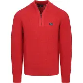 New zealand auckland NZA Pull Half Zip Slub Knit Red