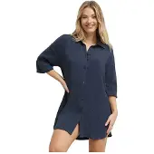 Dim Ad0dept.b9o 3/4 Sleeve Dress Bleu S Femme