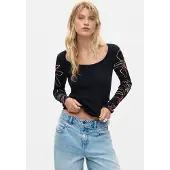 Desigual T-shirt MILAN femmes - Noir - EU S