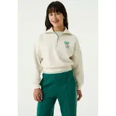 Garcia Sweat-shirt vert / vert foncé / blanc chiné