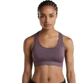 Icebreaker 125 Zoneknit Racerback Sports Bra Violet XL Femme