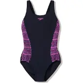 Speedo Placement Muscleback Swimsuit Noir 32 Femme