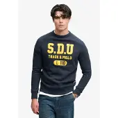 Superdry Sweat-shirt 'Athletic' marine / jaune