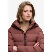 Superdry City Mid Padded Jacket Marron,Rose S Femme