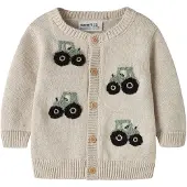 Name it Cardigan 'NBMLONDON' beige / jade / noir