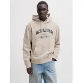 Jack & Jones Sweat-shirt 'JJEDENVER' beige / noir