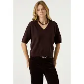 Garcia femme Pull, XXL, Brun