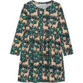 DANAMADE Robe 'Astrid' noisette / jade / lilas / noir