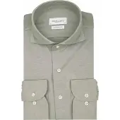 Profuomo Chemise 'Japanese Knitted' vert