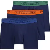 Ralph Lauren Boxers bleu / bleu marine / émeraude / orange foncé