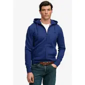 Superdry Essential Sd Co Logo Full Zip Sweatshirt Bleu L Homme