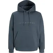 Jack & Jones Star Hoodie Bleu,Gris L Homme