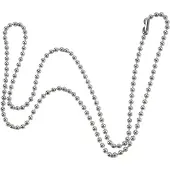 Torribaly Chaine collier de perles en metal d'Acier inoxydable