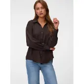 Vero Moda Chemisier 'VMMelaney' brun foncé