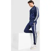 Adidas Originals Pantalon 'SST' bleu foncé / blanc