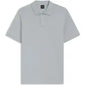 BOSS Passenger 10256683 Orange Short Sleeve Polo Gris 2XL Homme