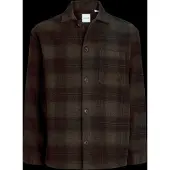 Jack & Jones Chemise 'JJESOHO' marron / vert / vert foncé