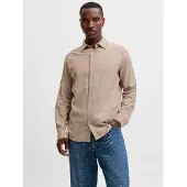 Jack & Jones Chemise 'JJEFIELD' beige chiné