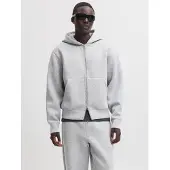Jack & Jones Legacy Full Zip Sweatshirt Gris L Homme