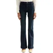 Wrangler Flare Jeans Bleu 28 / 34 Femme