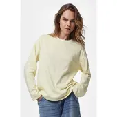 Pieces T-shirt 'PCSadie' jaune / blanc