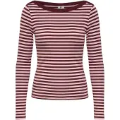 Pieces T-shirt 'PCSof' rosé / lie de vin