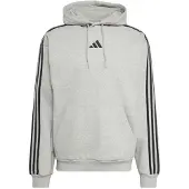 Adidas Sweat de sport 'Essentials 3-Stripes Fleece' gris / noir