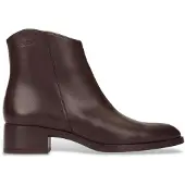 Wonders pour femme. D-1801 Bonjour bottines en cuir marron (38), 1 à 3 cm, Fermeture éclair, Casuel