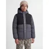 Jack & jones Junior Veste d’hiver 'JCOSpeed' graphite / noir