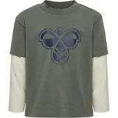 Hummel T-Shirt gris / blanc cassé