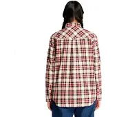 Timberland Midweight Flannel Pocket Long Sleeve Shirt Blanc L Femme