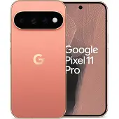 Google Pixel 11 Pro, résolution 1280 x 2856 pixels, 12 Go de RAM, 256 Go de stockage, appareil photo 50 mégapixels, système d'exploitation Android 17, couleur : orange