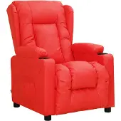 vidaXL Fauteuil relax rouge similicuir