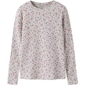 Name it T-Shirt gris chiné / lavande / rose / magenta