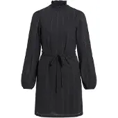 Vila Lyri Long Sleeve Short Dress Noir M Femme
