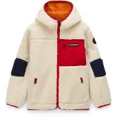 Napapijri Veste en polaire 'Yupik' écru / rouge / noir