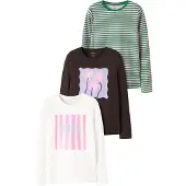 Name it T-Shirt 'NKFNIANA' chocolat / vert / rose / blanc