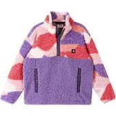Reima Veste en polaire 'Muhku' violet clair / rose clair / rouge / blanc