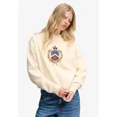 Superdry Sweat-shirt crème / bleu