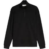 Tom Tailor 1052730 Half Zip Sweatshirt Noir M Homme