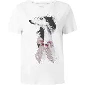 Marc Cain T-shirt lavande / bordeaux / noir / blanc