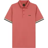 BOSS T-Shirt fonctionnel 'Court' olive / rose ancienne / noir / blanc
