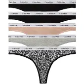 Calvin Klein Underwear String nude / gris chiné / noir / blanc