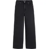 Levi's Jean 'High Waisted Straight' noir denim