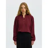 Selected Manches Longues Chemise Femme Rouge 44